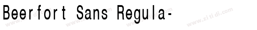 Beerfort Sans Regula字体转换